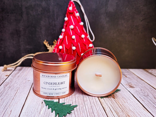 Cinderlight – Smoky Fireplace & Amber Soy Candle