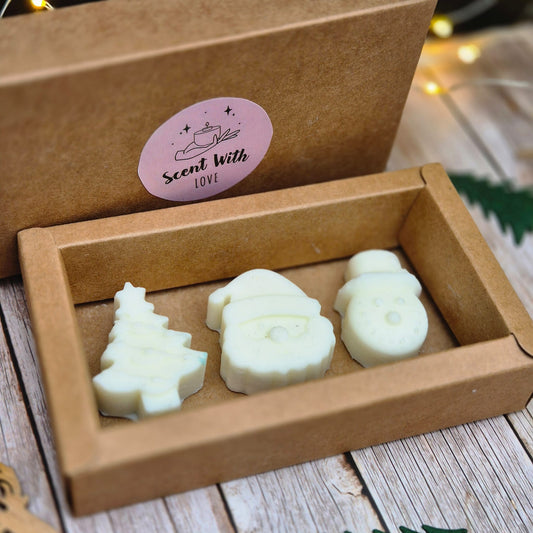 Gingerbread Latte Wax Melt Trio – Handcrafted Soy Wax Melts (3 per Slide Gift Box)